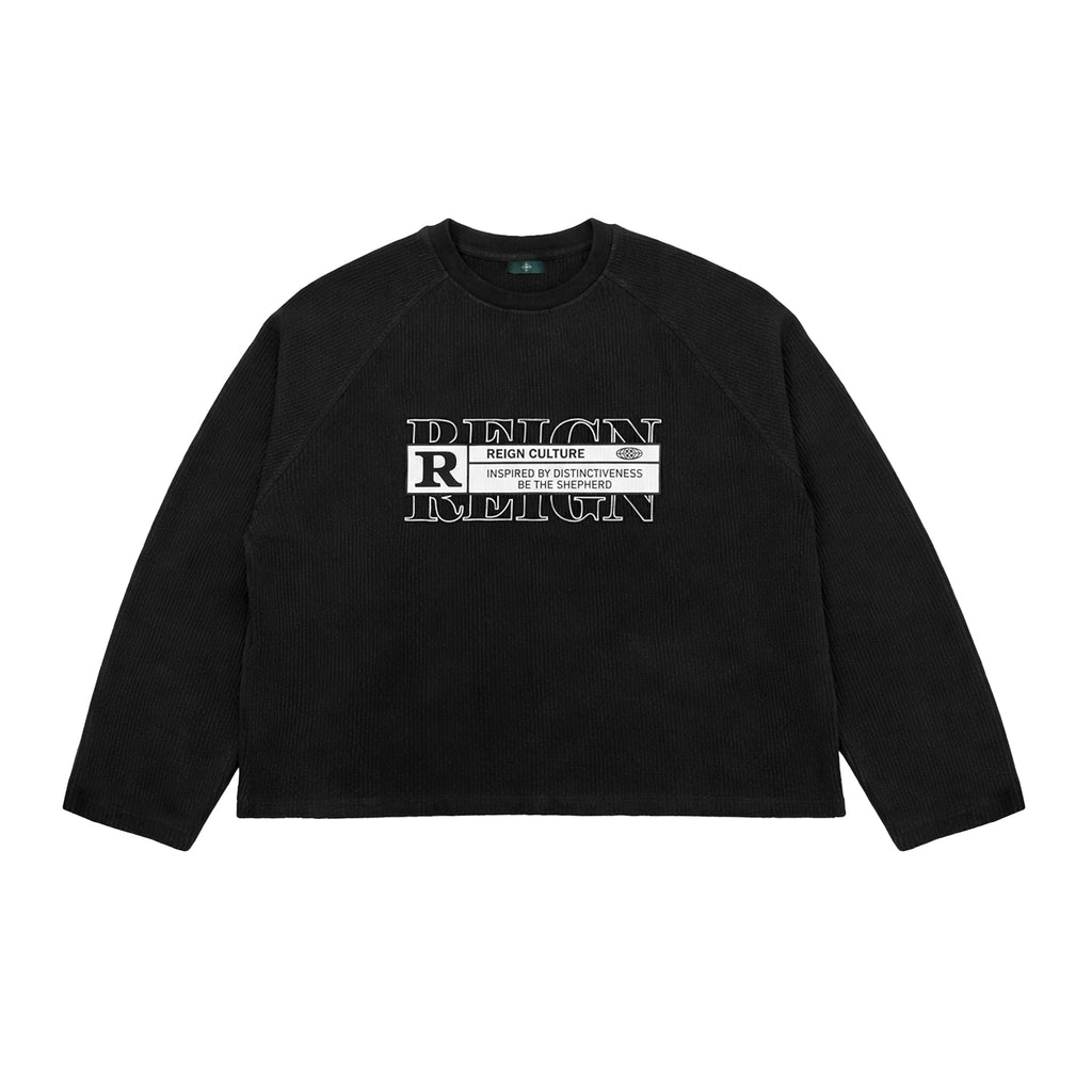 R for Reign Waffle Crewneck